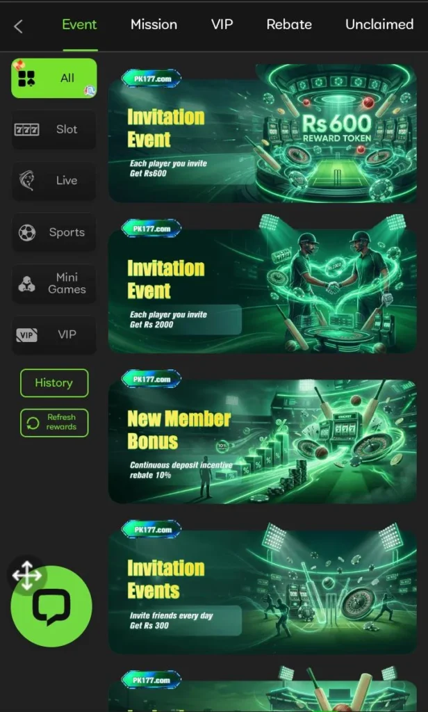 PK 177 Game bonuses